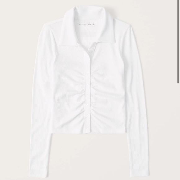 Ruched polo top - SOLD - Picture 1 of 3